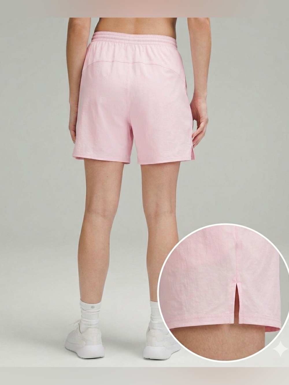 lululemon athletica Light Pink Drawstring Casual Shorts. Size:4 - Picture 2 of 6